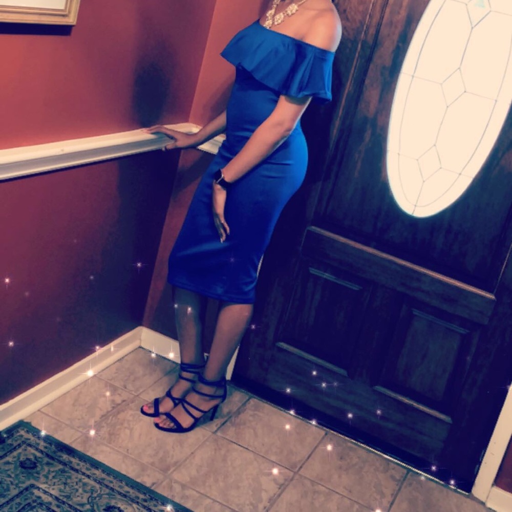 Royal blue dress